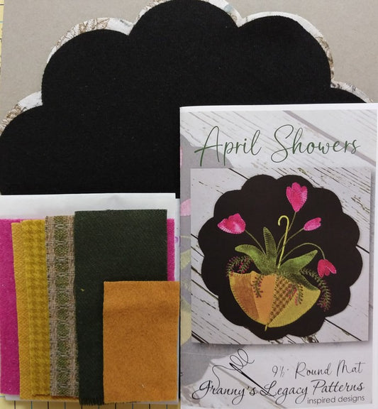 April Showers - Wool Table Mat Kit