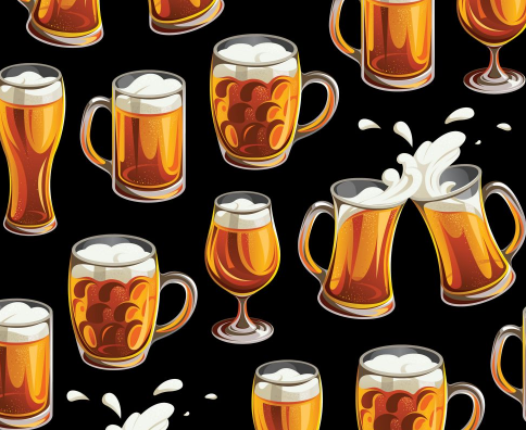 Cheers-beer mugs all over by Marshall Dry Goods (MDG)