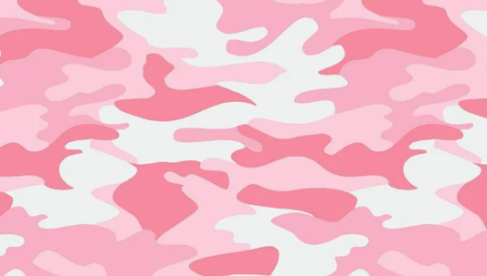 Camo - Pink - Nobody Fights Alone by Riley Blake