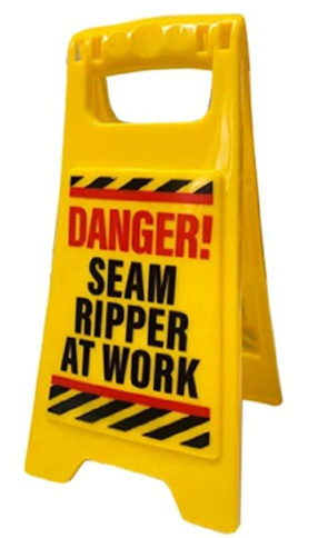 Desktop Warning-Seam Ripper Yellow