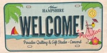 Row by Row License Plate - WELCOME 2019