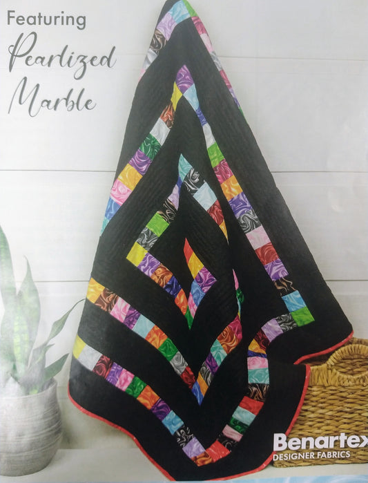 Walk the Maze Pearlized Marble Stripper Quilt Kit