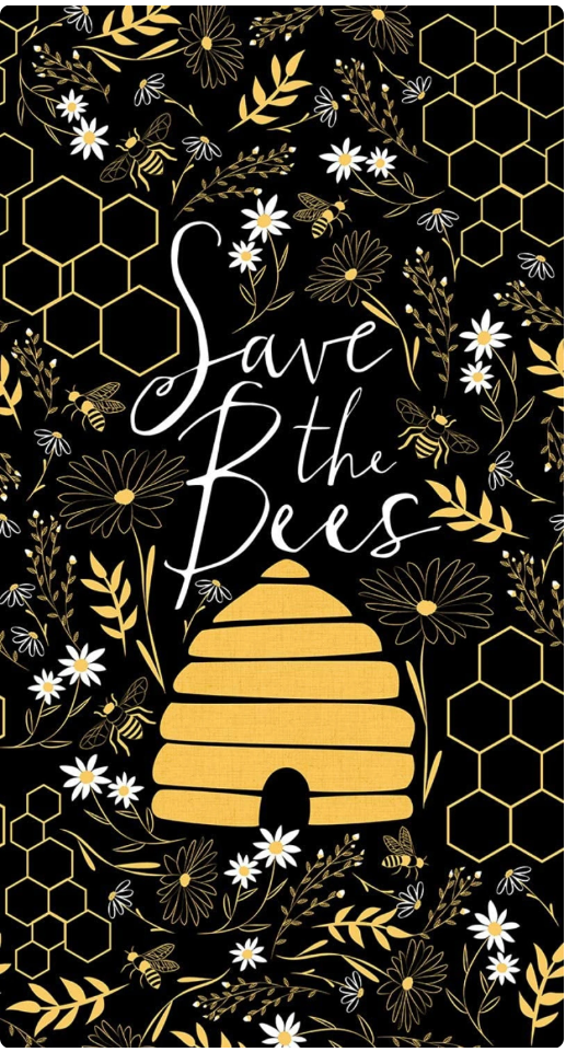 Save the Bees Panel by Timeless Treasures