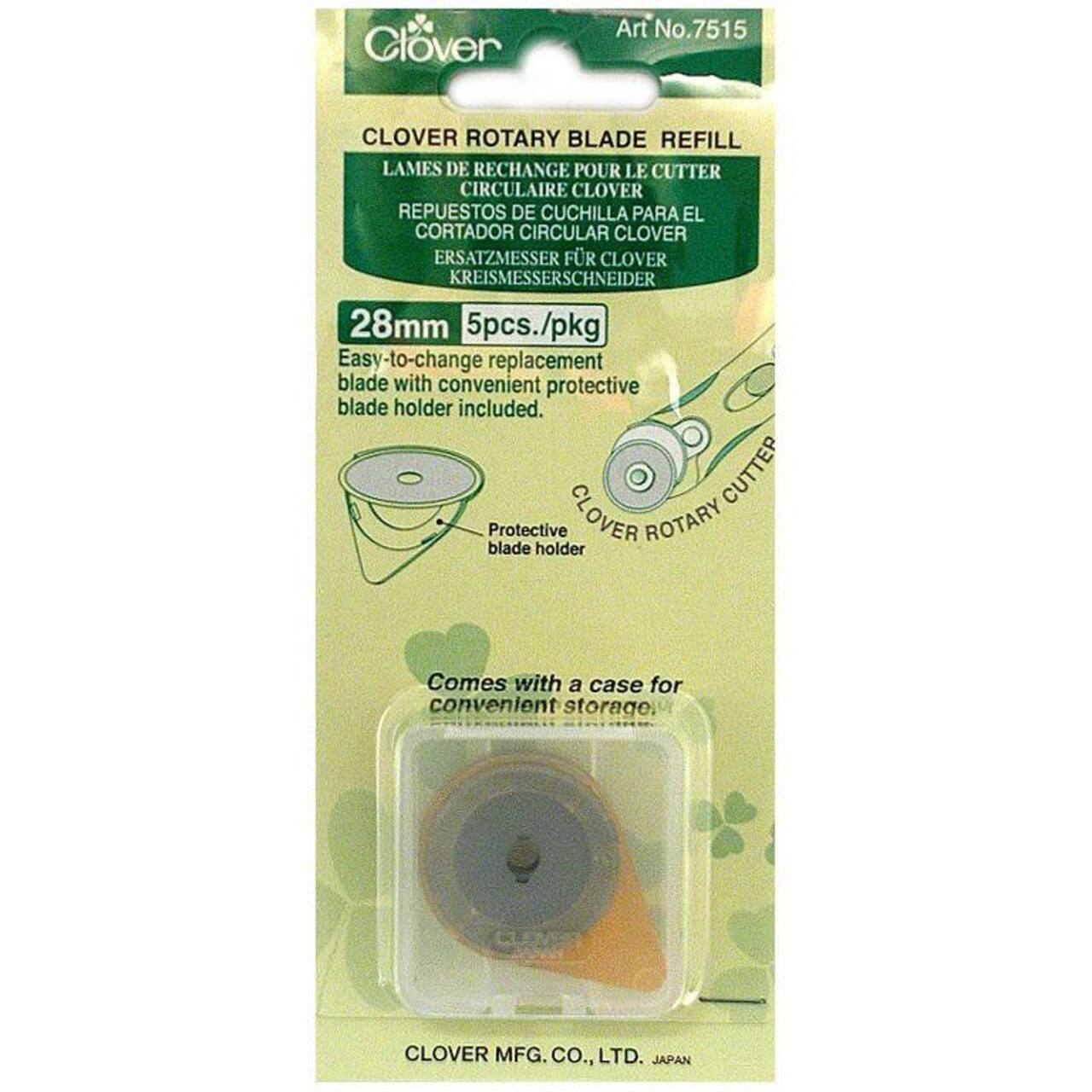 28mm Rotary Cutter Blades by Clover 5 pkg