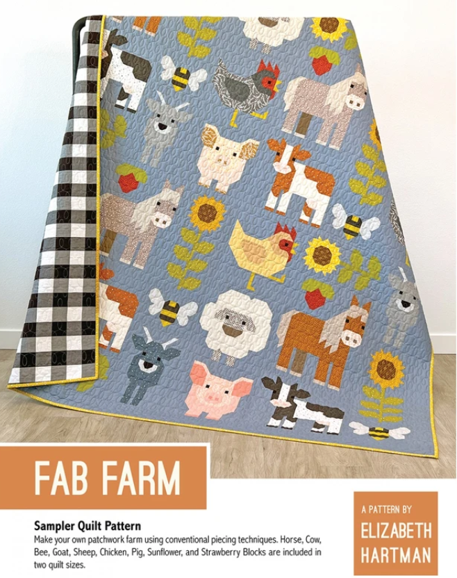 Fab Farm Sampler Quilt Pattern by Elizabeth Hartmen