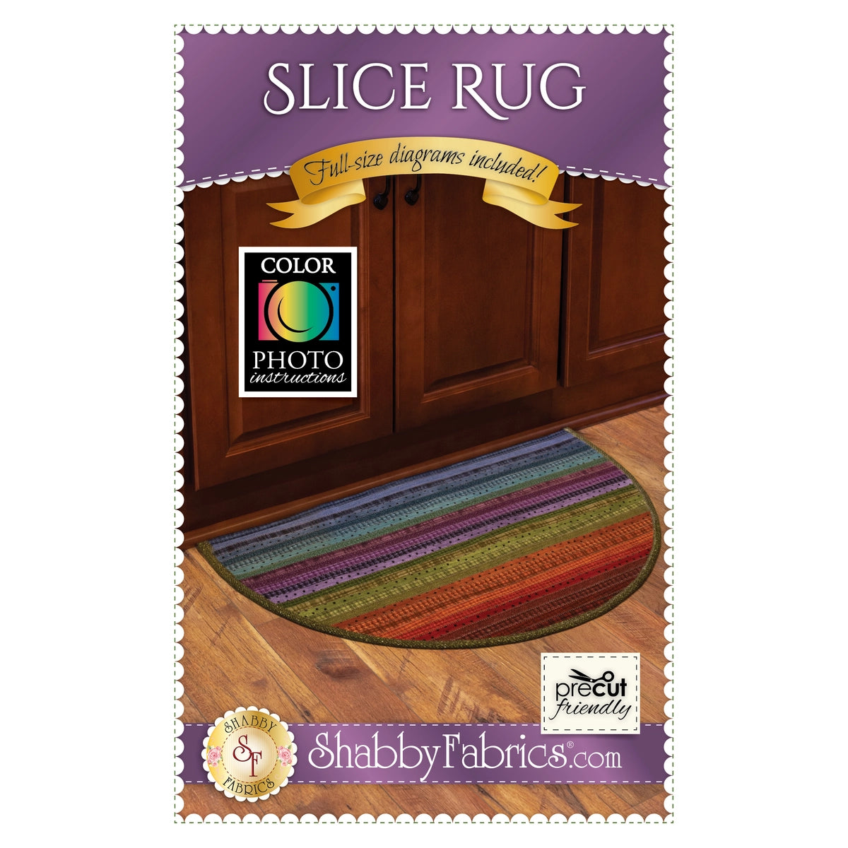 Slice Rug Pattern by Shabby Fabrics